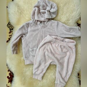6 months pink terrycloth set